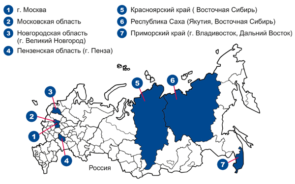 Карта Россия